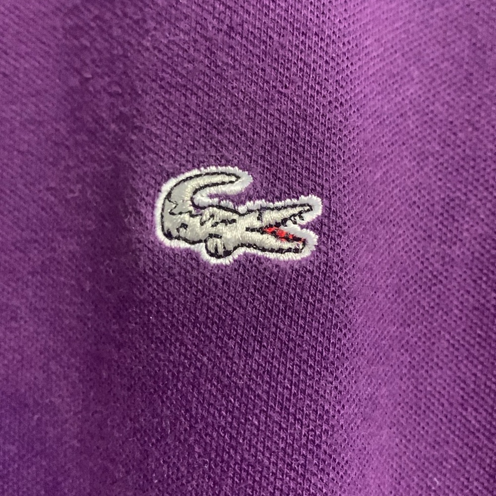 Purple Lacoste Polo Shirt - Picture 6 of 8